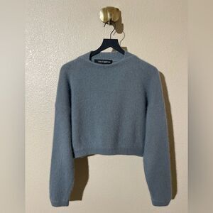 Ter Et Bantine Blue Crew Neck Cropped Sweater